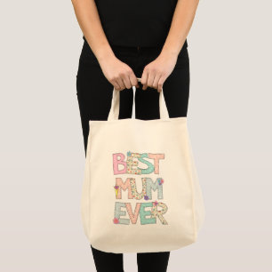 Beste Mum Ever Grocery Tote Bag Tragetasche