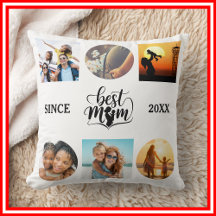 Beste Mum Foto Collage Elegantes Script Herz