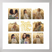 Beste Mum Multi-Foto elegant stilvoll Foliendrucke (Vorderseite)