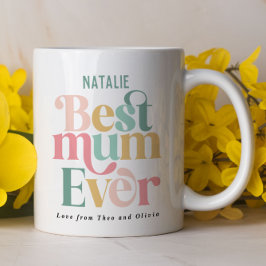 Beste Mum Multi-Foto elegant stilvoll Kaffeetasse