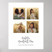 Beste Mum Multi-Foto elegant stilvoll Poster (Vorne)