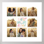 Beste Mum Multi-Foto elegant stilvoll Poster (Vorne)