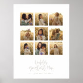 Beste Mum Multi-Foto elegant stilvoll Poster (Vorne)