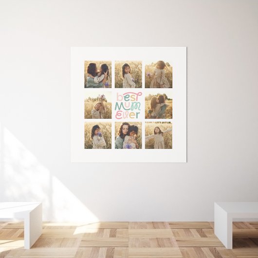 Beste Mum Multi-Foto elegant stilvoll Poster