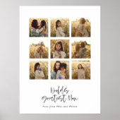 Beste Mum Multi-Foto elegant stilvoll Poster (Vorne)