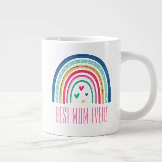 Beste Mumm je Regenbogen Jumbo-Tasse (Rechts)
