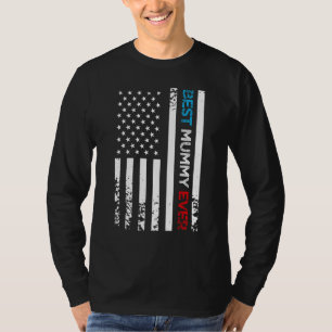 Beste Mummy Ever US-amerikanische Flagge Muttertag T-Shirt