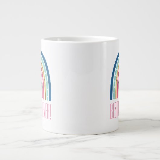 Beste Mummy je Rainbow Jumbo-Tasse (Vorderseite)