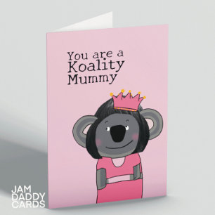 Beste Mummy Koala Geburtstag Karte