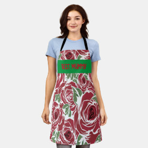 Beste MummyRoses Land rot grün vintage floral Schürze
