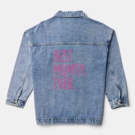 Beste Mumsy je rosa Jeansjacke (Rückseite)