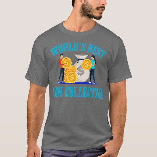 Beste Münzkollektornumismatikermünze T-Shirt (Vorderseite)