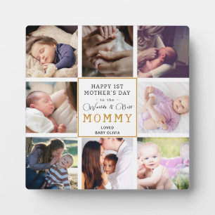 Beste Mutter 1. Muttertag Personalisiertes Foto-Ge Fotoplatte