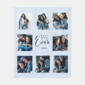 Beste Mutter aller Fotos sammelt hellblaue Mutter Fleecedecke (Vorderseite)