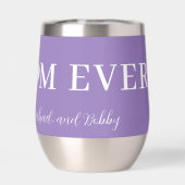 Beste Mutter aller modernen Typografie Herzklatsch (Rückseite)