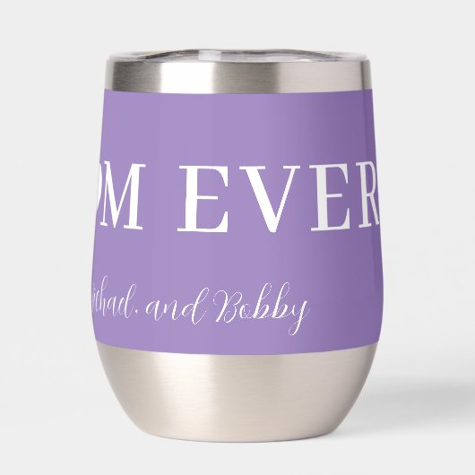 Beste Mutter aller modernen Typografie Herzklatsch (Rückseite)