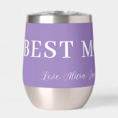 Beste Mutter aller modernen Typografie Herzklatsch (Vorderseite)