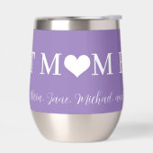 Beste Mutter aller modernen Typografie Herzklatsch (Links)