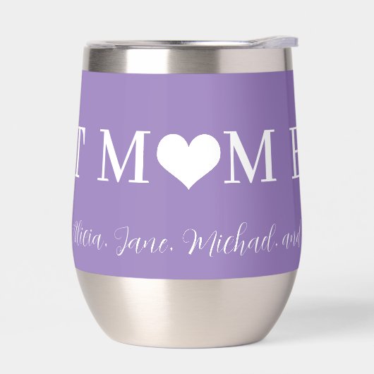 Beste Mutter aller modernen Typografie Herzklatsch (Links)