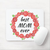Beste Mutter aller rote Rosen im Frühjahr Mousepad (Mit Mouse)