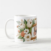 Beste-Mutter-aller-Zeiten Blumen Foto Name Muttert Kaffeetasse (Links)