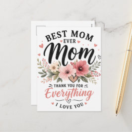 Beste Mutter Aller Zeiten Feiertagspostkarte