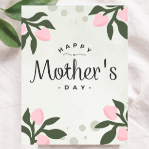 Beste Mutter Aller Zeiten Florale Muttertags-Karte Postkarte