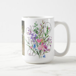 Beste-Mutter-aller-Zeiten Florales Wasserfarben-De Kaffeetasse