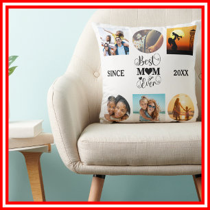 Beste Mutter Aller Zeiten Foto Collage Elegantes S Kissen