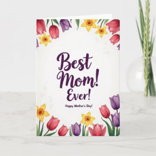 Beste Mutter Aller Zeiten Glücklicher Tag Karte