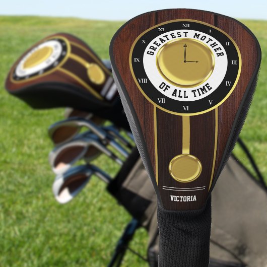 Beste Mutter aller Zeiten Großvater Uhr Golf Headcover