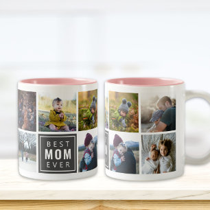 Beste MUTTER Aller Zeiten Individuelle Fototasse Zweifarbige Tasse