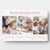 Beste Mutter Aller Zeiten Kinderfoto Fotoplatte (Vorderseite)