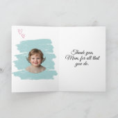 Beste Mutter aller Zeiten Kreidekunst Foto zum Mut Karte (Innenseite)