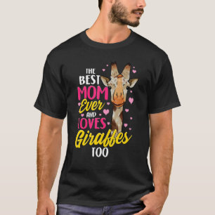 Beste Mutter Aller Zeiten Liebt Giraffen Mama Mutt T-Shirt