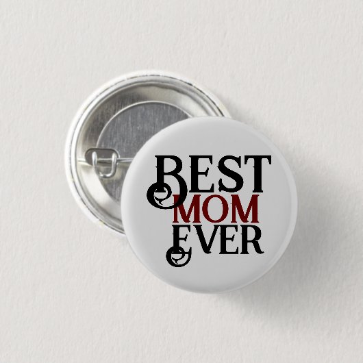 Beste Mutter aller Zeiten, Mama Mutter mama einfac Button (Vorne & Hinten)