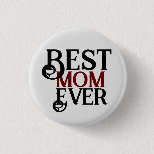 Beste Mutter aller Zeiten, Mama Mutter mama einfac Button (Vorderseite)