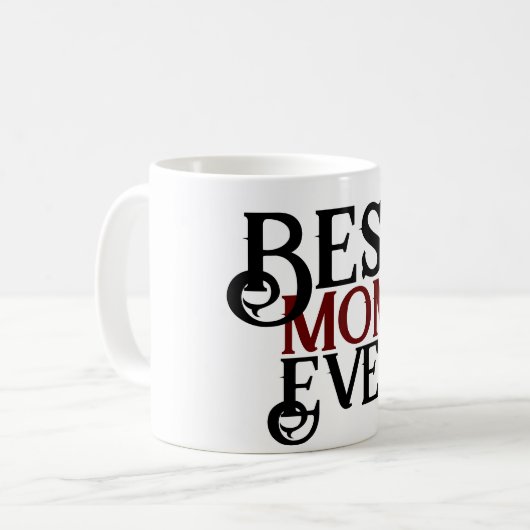 Beste Mutter aller Zeiten, Mama Mutter mama einfac Kaffeetasse (Vorderseite Links)