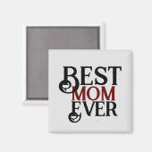 Beste Mutter aller Zeiten, Mama Mutter mama einfac Magnet (Vorderseite/Rückseite)
