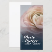 Beste Mutter aller Zeiten mit rosa Rose (Vorne/Hinten)