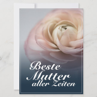 Beste Mutter aller Zeiten mit rosa Rose