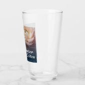 Beste Mutter aller Zeiten mit rosa Rose Glas (Links)