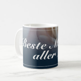 Beste Mutter aller Zeiten mit rosa Rose Kaffeetasse