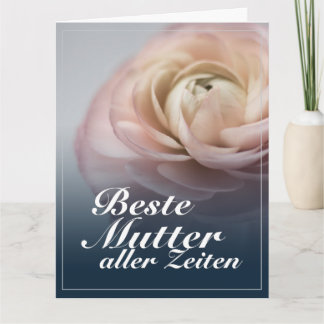 Beste Mutter aller Zeiten mit rosa Rose Karte