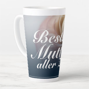 Beste Mutter aller Zeiten mit rosa Rose Milchtasse