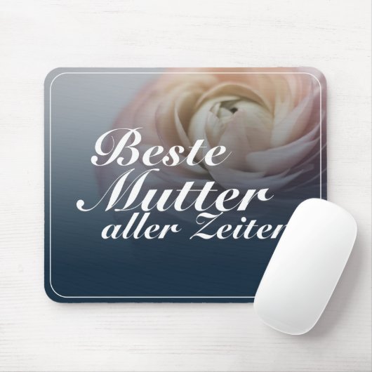 Beste Mutter aller Zeiten mit rosa Rose Mousepad (Mit Mouse)