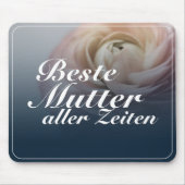Beste Mutter aller Zeiten mit rosa Rose Mousepad (Vorne)
