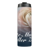 Beste Mutter aller Zeiten mit rosa Rose Thermosbecher (Vorderseite)