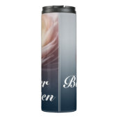 Beste Mutter aller Zeiten mit rosa Rose Thermosbecher (Rückseite)