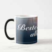 Beste Mutter aller Zeiten mit rosa Rose Verwandlungstasse (Links)